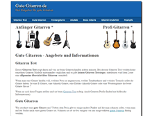 Tablet Screenshot of gute-gitarren.de